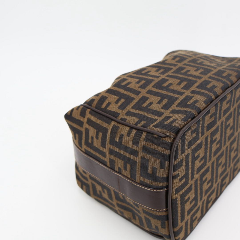 Fendi Zucca Vanity Bag Jacquard Leather Khaki