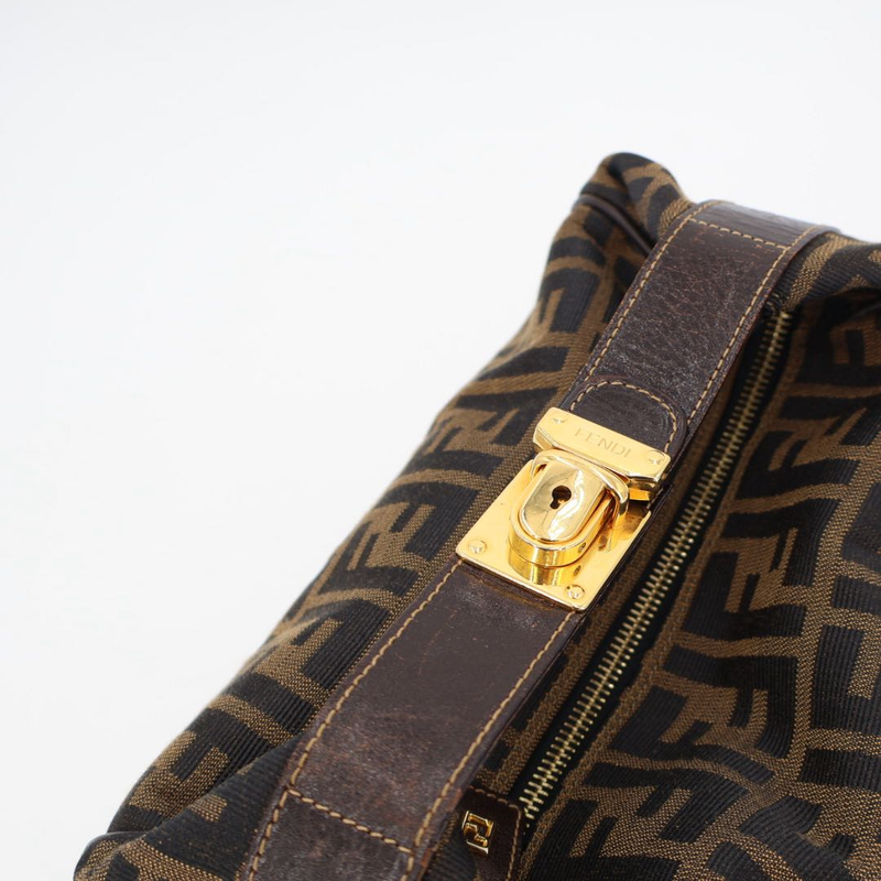 Fendi Zucca Vanity Bag Jacquard Leather Khaki