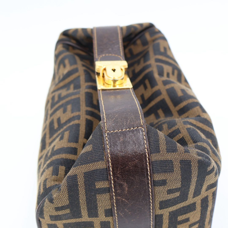 Fendi Zucca Vanity Bag Jacquard Leather Khaki