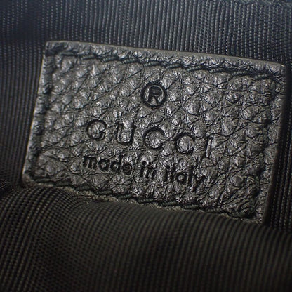 Gucci GG Emblem Key Pouch 815891 Aaeem 1000 Key Case GG Grain Leather Black