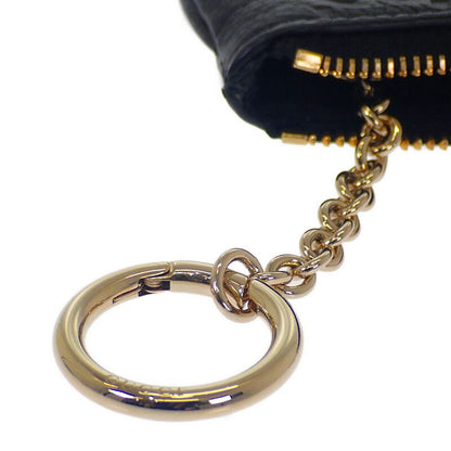 Gucci GG Emblem Key Pouch 815891 Aaeem 1000 Key Case GG Grain Leather Black