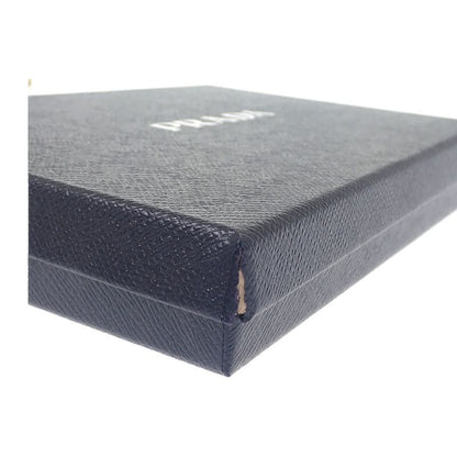 Prada Chain Shoulder Bag 1ni054 Handbag Tessuto Impuntu Nylon Navy Leather Gold