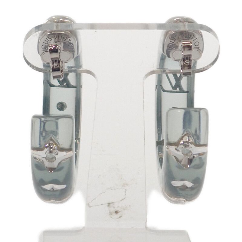 Louis Vuitton Earrings - LV Sparks M02817 Hoop Earrings Resin Strass Blue