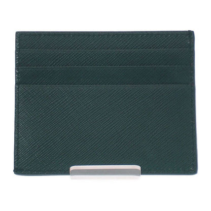 Prada Triangle 2mc223_qhh_f077u Card Case Saffiano Green Smeraldo Men's Women's