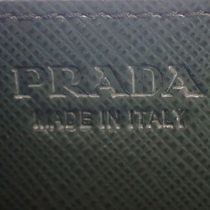 Prada Triangle 2mc223_qhh_f077u Card Case Saffiano Green Smeraldo Men's Women's
