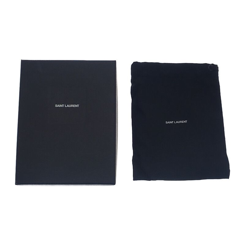 Saint Laurent Monogram Origami Tiny 668274bowa11000 Trifold Wallet Calf Black