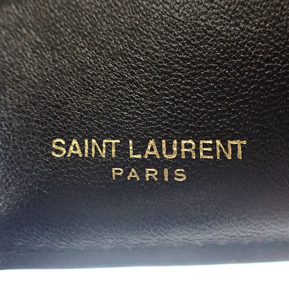 Saint Laurent Monogram Origami Tiny 668274bowa11000 Trifold Wallet Calf Black