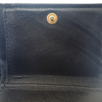 Saint Laurent Monogram Origami Tiny 668274bowa11000 Trifold Wallet Calf Black