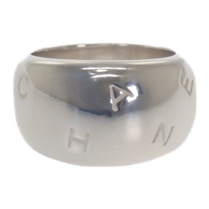 Chanel Logo No 14 Ring Ag925 Silver 925 Women's Accessories Simple Stylish [AB
