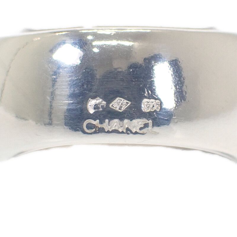 Chanel Logo No 14 Ring Ag925 Silver 925 Women's Accessories Simple Stylish [AB