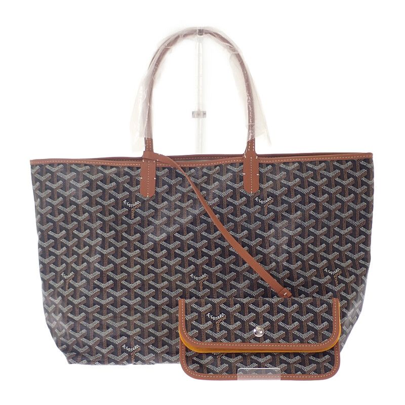 Goyard Saint Louis PM Stlouipmlty01cl03p Tote Bag Calf Goyardine Canvas Natural