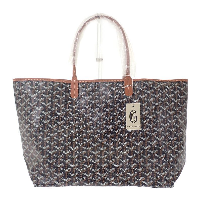 Goyard Saint Louis PM Stlouipmlty01cl03p Tote Bag Calf Goyardine Canvas Natural