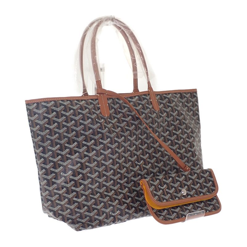 Goyard Saint Louis PM Stlouipmlty01cl03p Tote Bag Calf Goyardine Canvas Natural