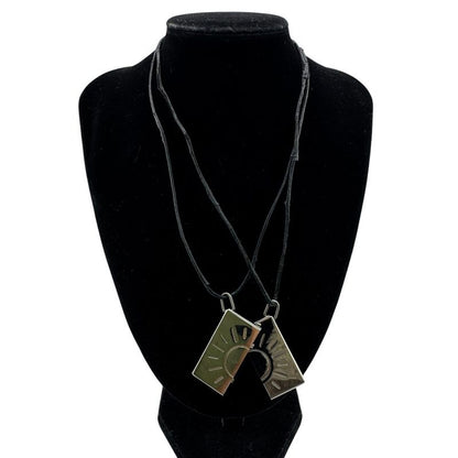 Hermes Pair Necklace Symbol Necklace Silver Unisex