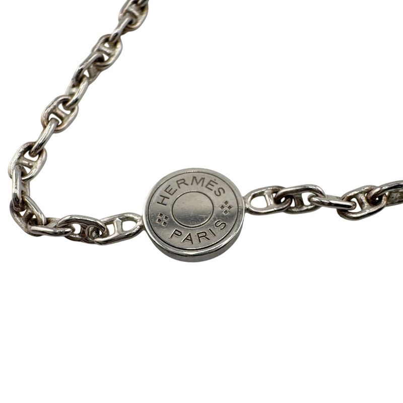 Hermes Chaine D'ancre Necklace Silver Unisex