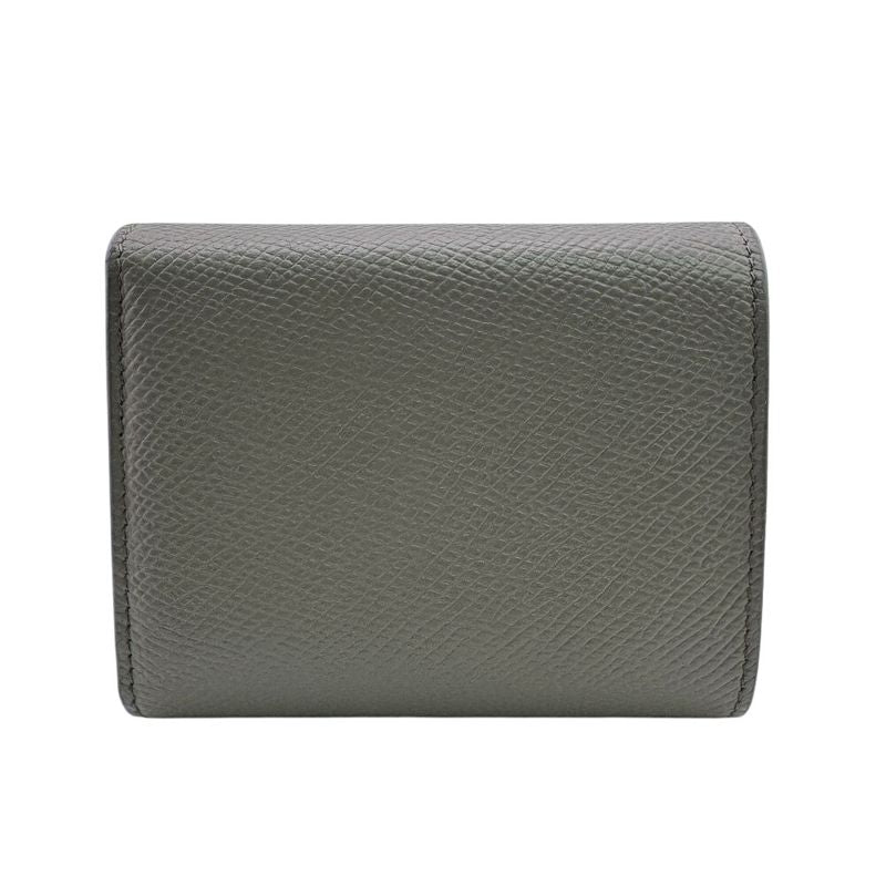 Celine Compact Wallet Logo Small Trifold Wallet Trifold Wallet Glaze Women's