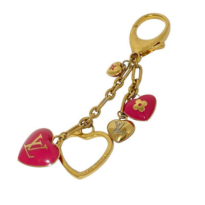 Louis Vuitton Key Holder (charm ) Monogram Bijoux Sac Cool M65759 Pink Gold And