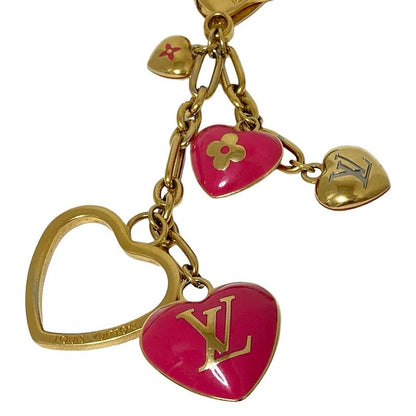 Louis Vuitton Key Holder (charm ) Monogram Bijoux Sac Cool M65759 Pink Gold And
