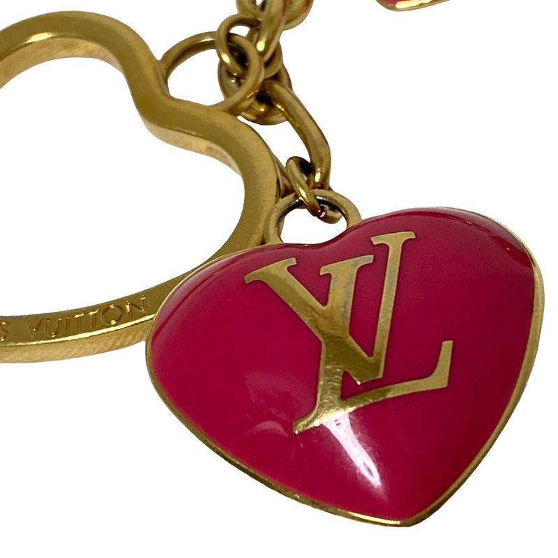 Louis Vuitton Key Holder (charm ) Monogram Bijoux Sac Cool M65759 Pink Gold And