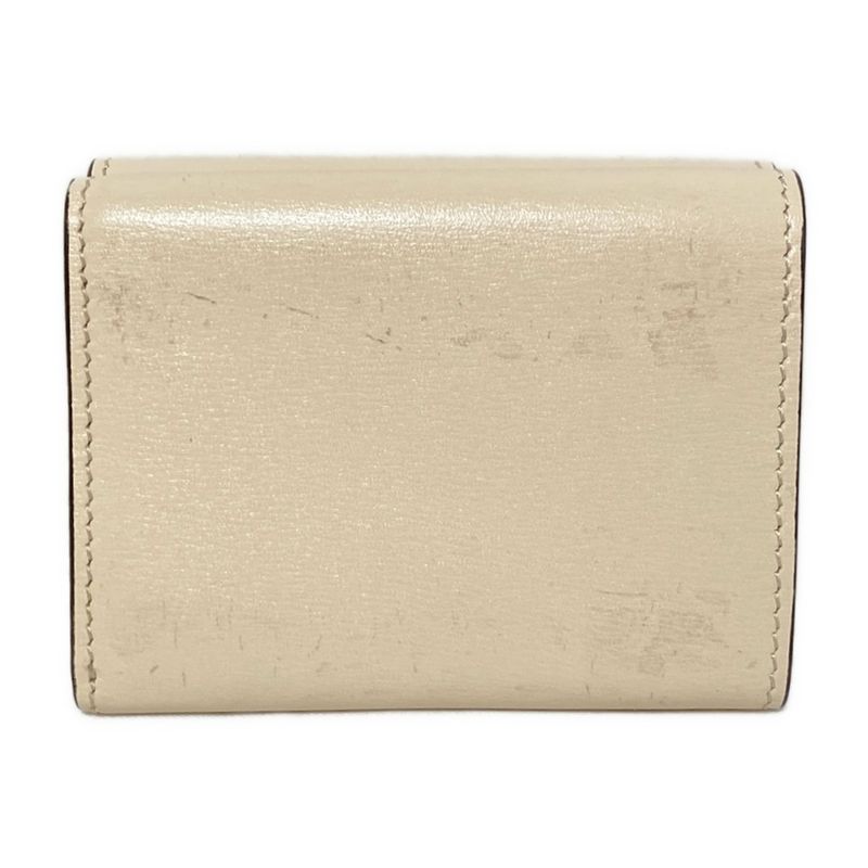 Fendi Trifold Wallet - 8m0395 Ivory Leather