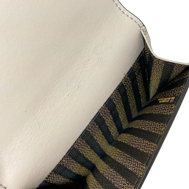 Fendi Trifold Wallet - 8m0395 Ivory Leather