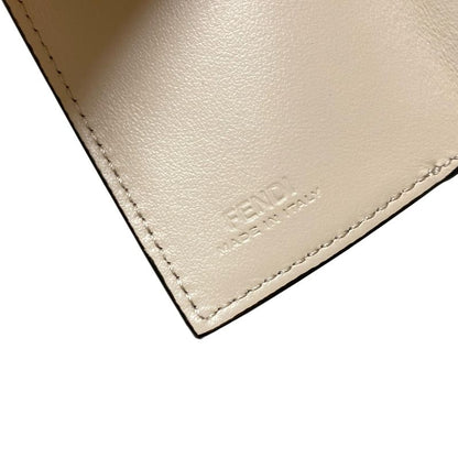 Fendi Trifold Wallet - 8m0395 Ivory Leather