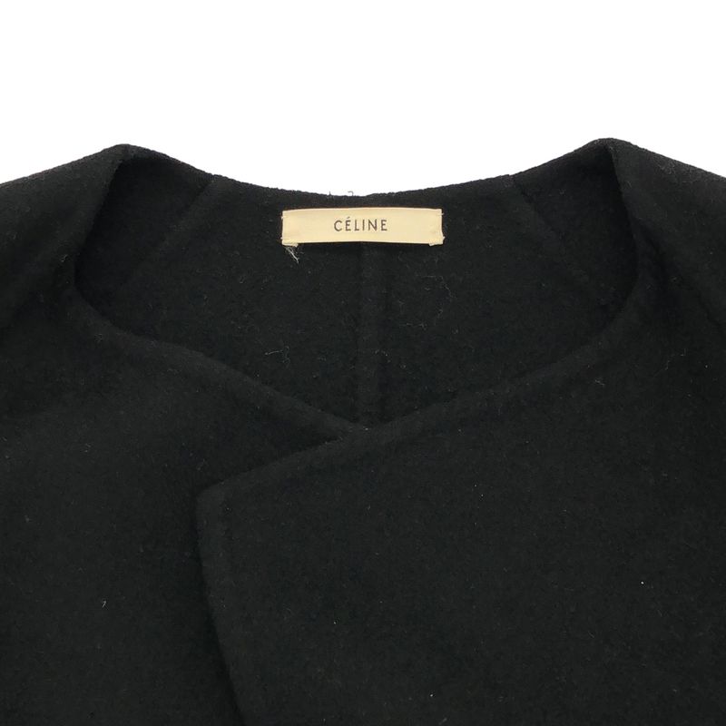Celine by Phoebe Philo Celine Phoebe Philo Wool Cashmere No Collar Coat 2 8o28
