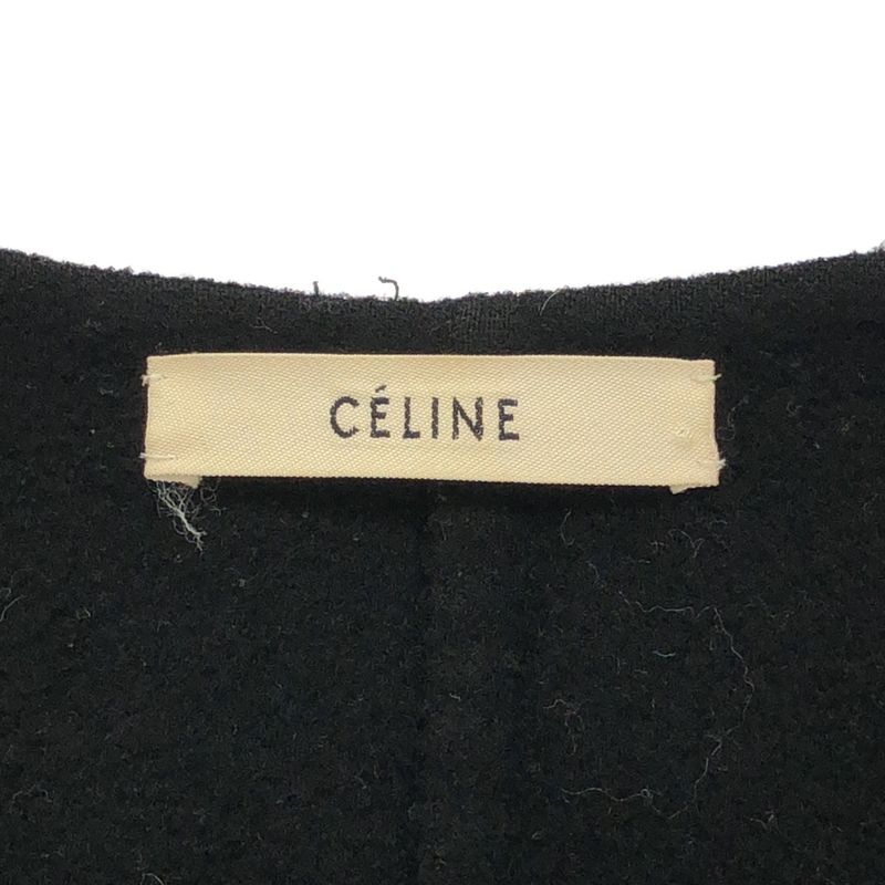 Celine by Phoebe Philo Celine Phoebe Philo Wool Cashmere No Collar Coat 2 8o28