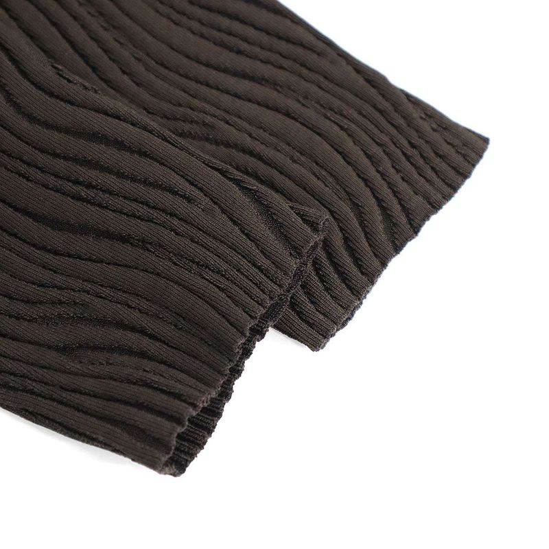 Hermes 23aw Random Pleats High Neck Knit Sweater 3h2626dp Black 40