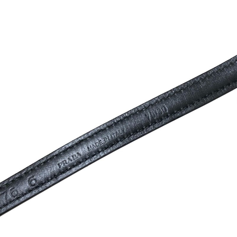 Prada Belt 75 30 - Black Ribbon Leather