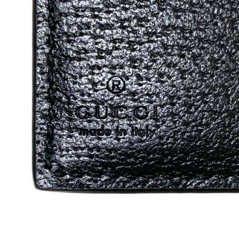 Gucci Business Card Holder GG Marmont 428737 Black Leather