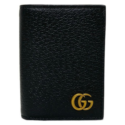 Gucci Business Card Holder GG Marmont 428737 Black Leather