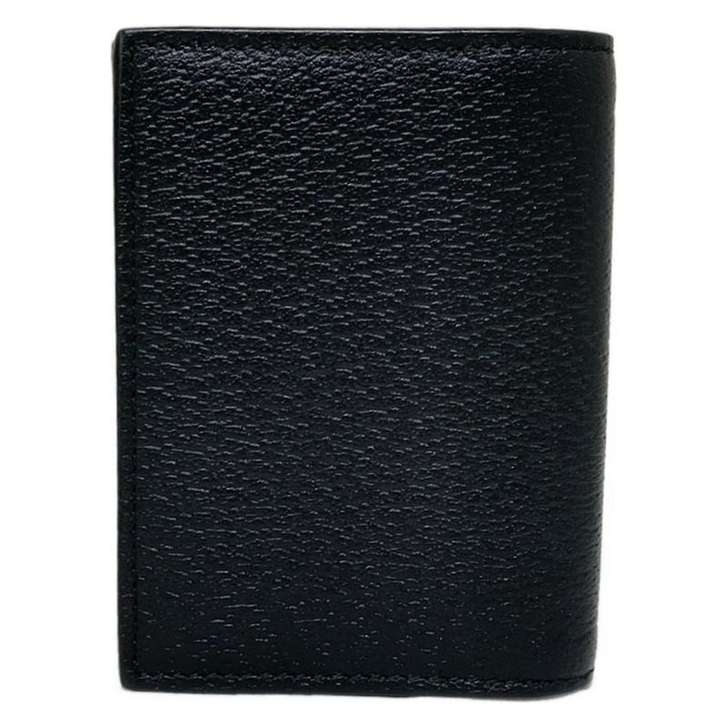 Gucci Business Card Holder GG Marmont 428737 Black Leather