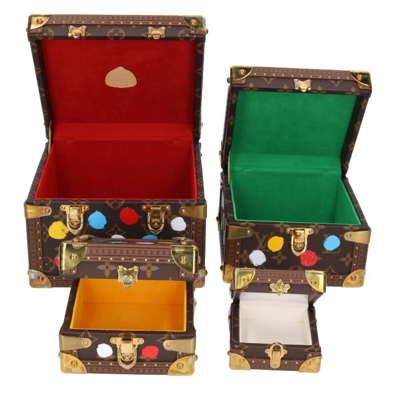 Louis Vuitton M10119 Monogram Painted Pyramid Jewelry Trunk Men's