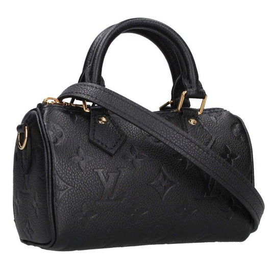 Louis Vuitton M82450 Nano Speedy Monogram Empreinte Noir Black Shoulder Bag