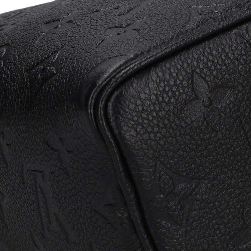 Louis Vuitton M82450 Nano Speedy Monogram Empreinte Noir Black Shoulder Bag