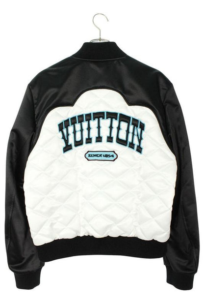 Louis Vuitton 24AW Rm242m MDM Hrb75e Bicolor Satin Bomber Jacket Blouson Men 48