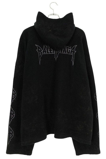 Balenciaga 23AW 744435 Tovj4 Moon Design Fleece Hoodie Men's S