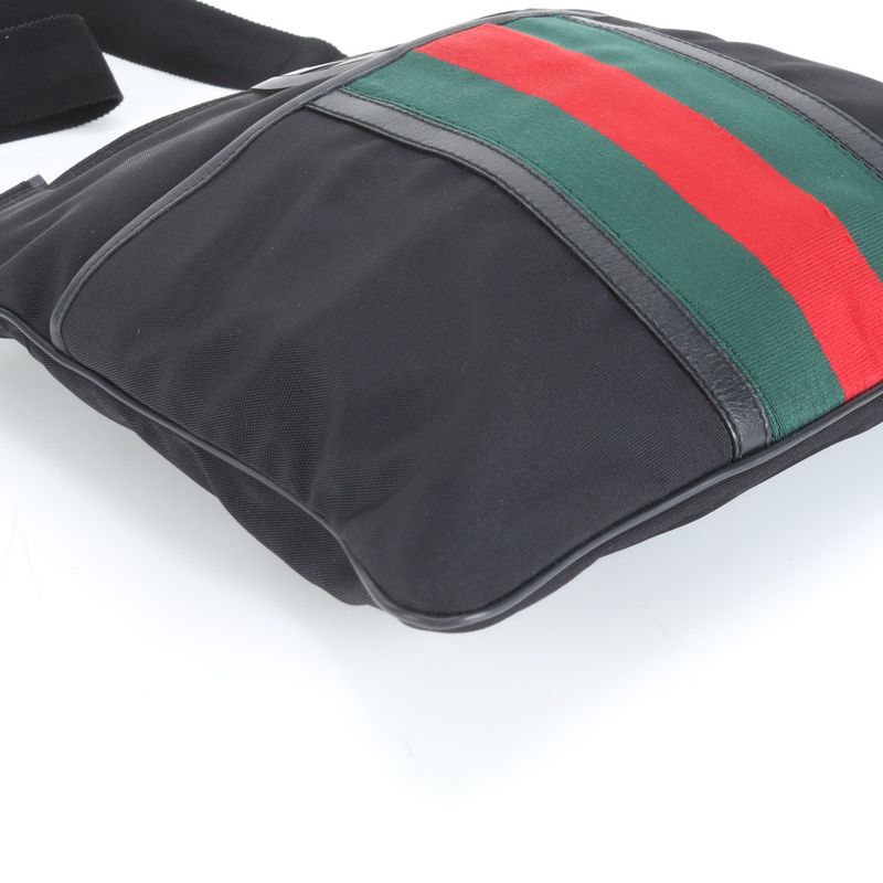 Gucci Sherry Line Interlocking G 181067 Leather Shoulder Bag Crossbody Messenger