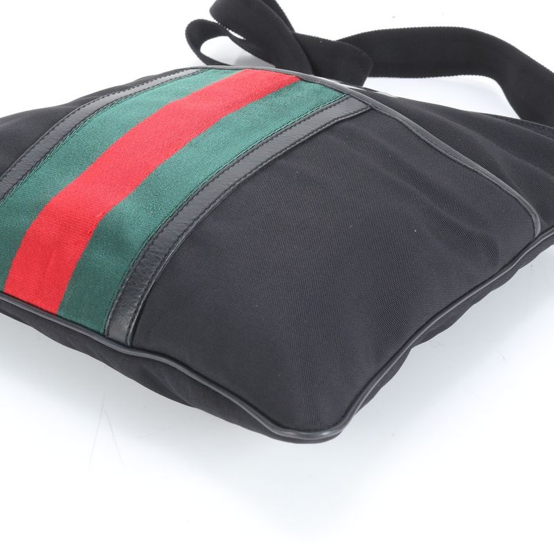 Gucci Sherry Line Interlocking G 181067 Leather Shoulder Bag Crossbody Messenger