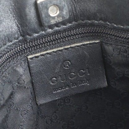 Gucci Sherry Line Leather Handbag Mini Tote 73984 Black Women's RCE Db11-1