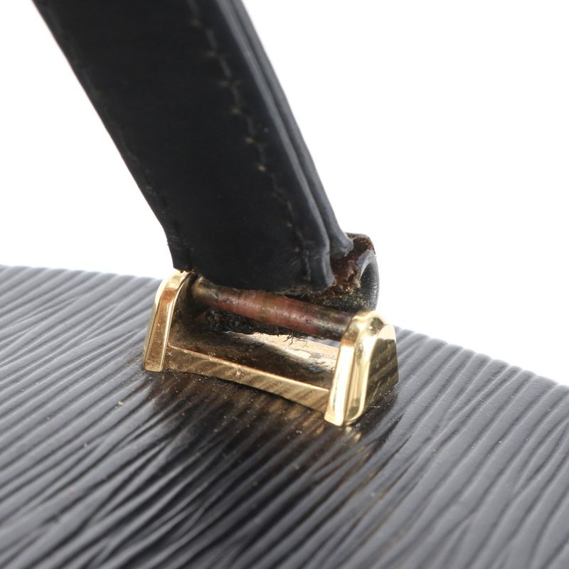 Louis Vuitton Epi Cannes M48032 Leather Handbag Tote Black Genuine Leather