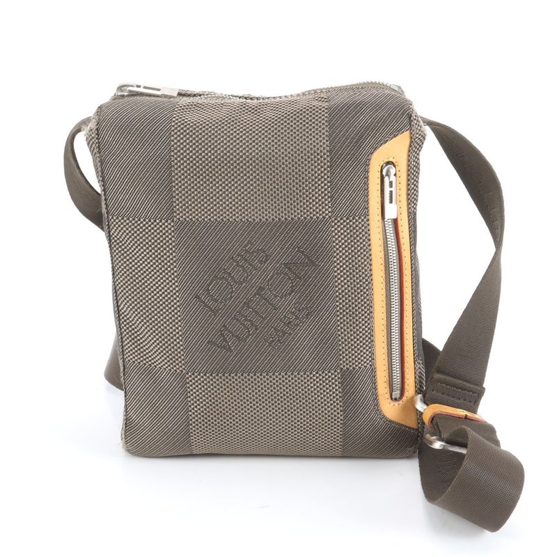 Louis Vuitton Damier Jehan Citadin PM M93043 Leather Shoulder Bag Crossbody