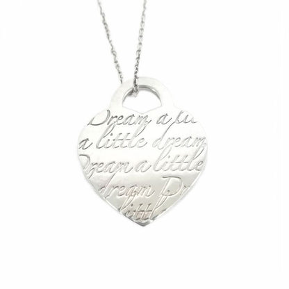 Tiffany & Co Tiffany & CO Notes Heart Tag Pendant Necklace SV 925 Silver