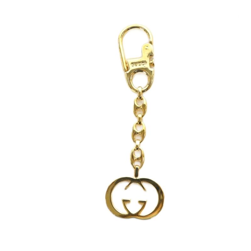 Gucci Key Holder Lanyard Charm Double G Logo Gold Color - GY11 MQ - OH