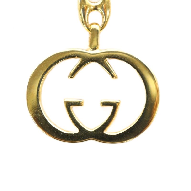 Gucci Key Holder Lanyard Charm Double G Logo Gold Color - GY11 MQ - OH