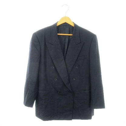 Christian DIOR Monsieur Tailored Jacket Double Fully Lined Wool Unvented Stripe