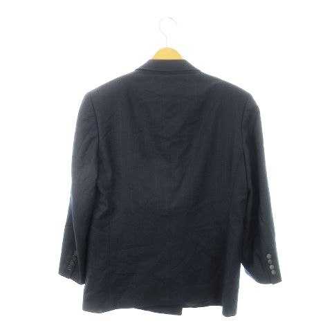 Christian DIOR Monsieur Tailored Jacket Double Fully Lined Wool Unvented Stripe