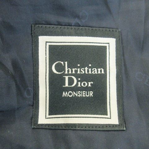 Christian DIOR Monsieur Tailored Jacket Double Fully Lined Wool Unvented Stripe