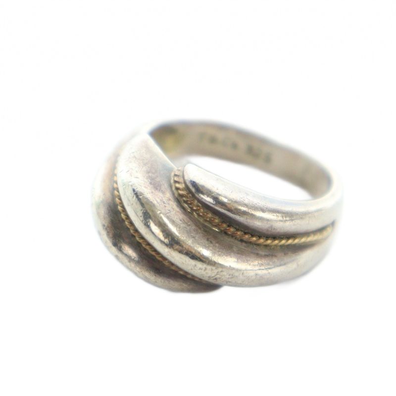 Tiffany & Co Tiffany & CO Twisted Ring Accessories Silver925 Logo No 13 Silver